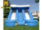 पूल फायर रिटार्डेंट के साथ ब्लू 20 फीट इन्फ्लेटेबल डबल स्लिप एन स्लाइड