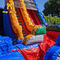 22 फीट संगमरमर उष्णकटिबंधीय जल स्लाइड किशोरों के लिए पूल के साथ वाणिज्यिक Inflatable स्लाइड